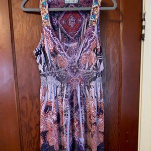 Unity Wear (One World) Dress Large UEC Purple with sequins on straps